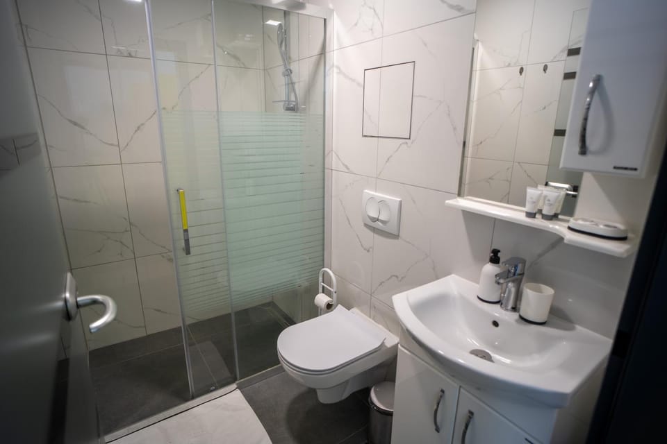 Shower, Toilet, Bathroom, towels