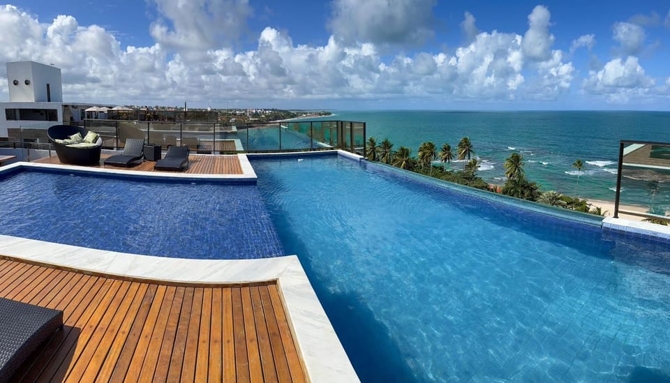 Day, View (from property/room), Pool view, Sea view, Swimming pool, sunbed