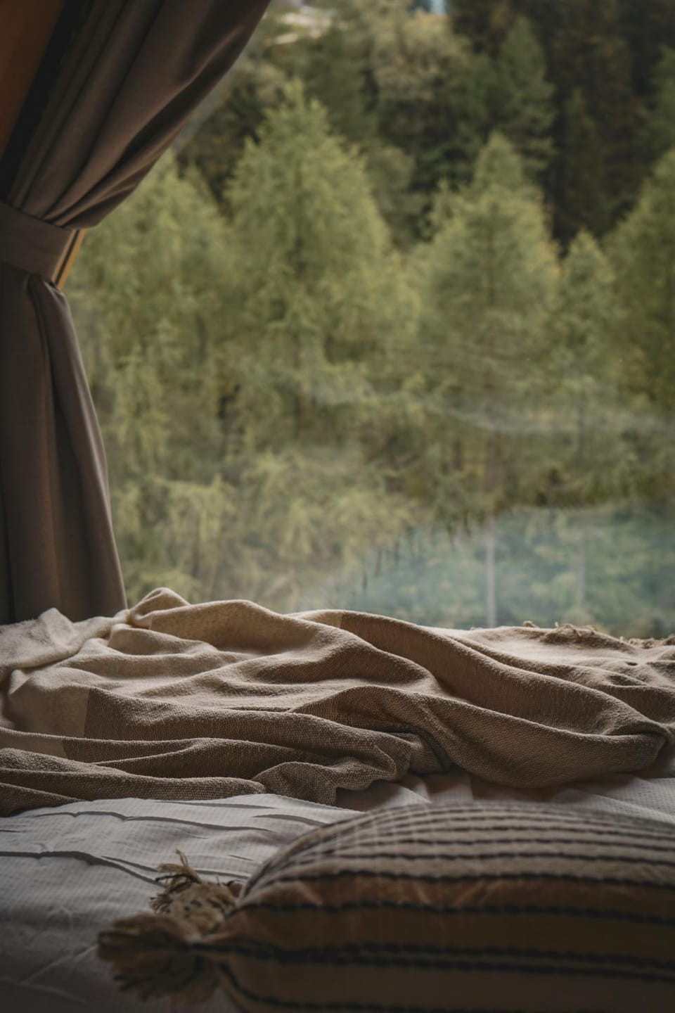 Bed, Natural landscape, Bedroom