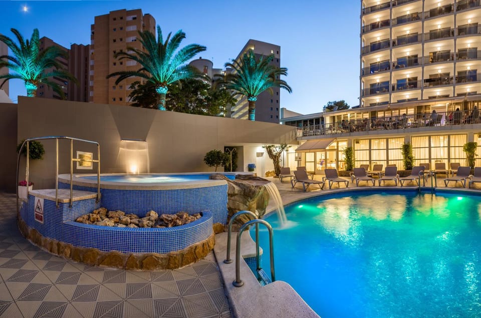 Night, Swimming pool, Swimming pool