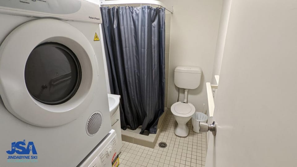 Bathroom, washing machine, dryer