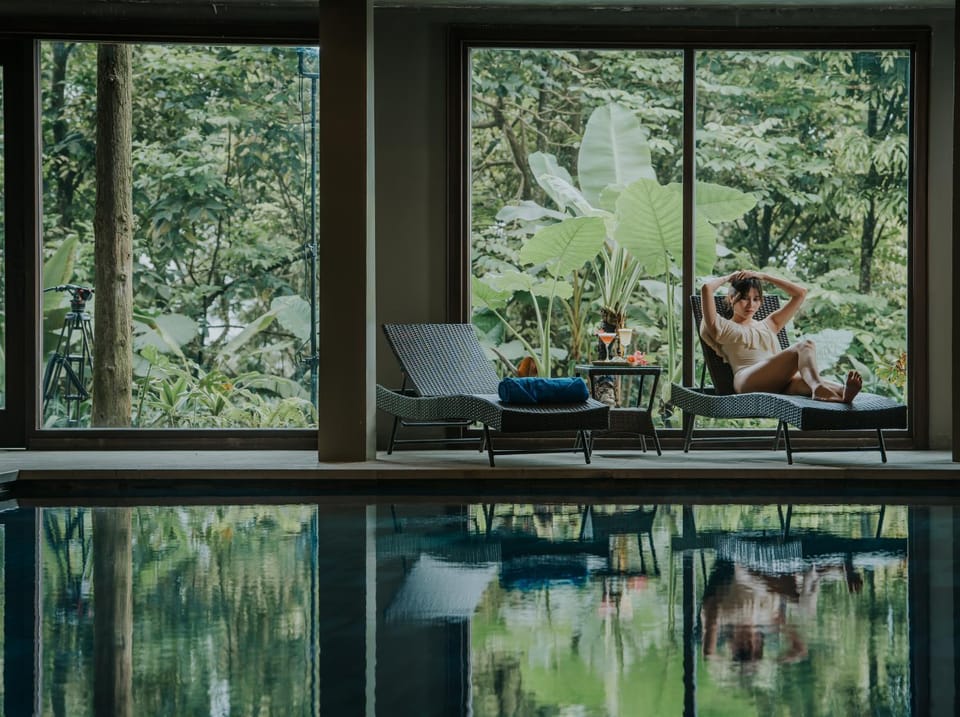 People, Natural landscape, Garden, Garden view, Swimming pool