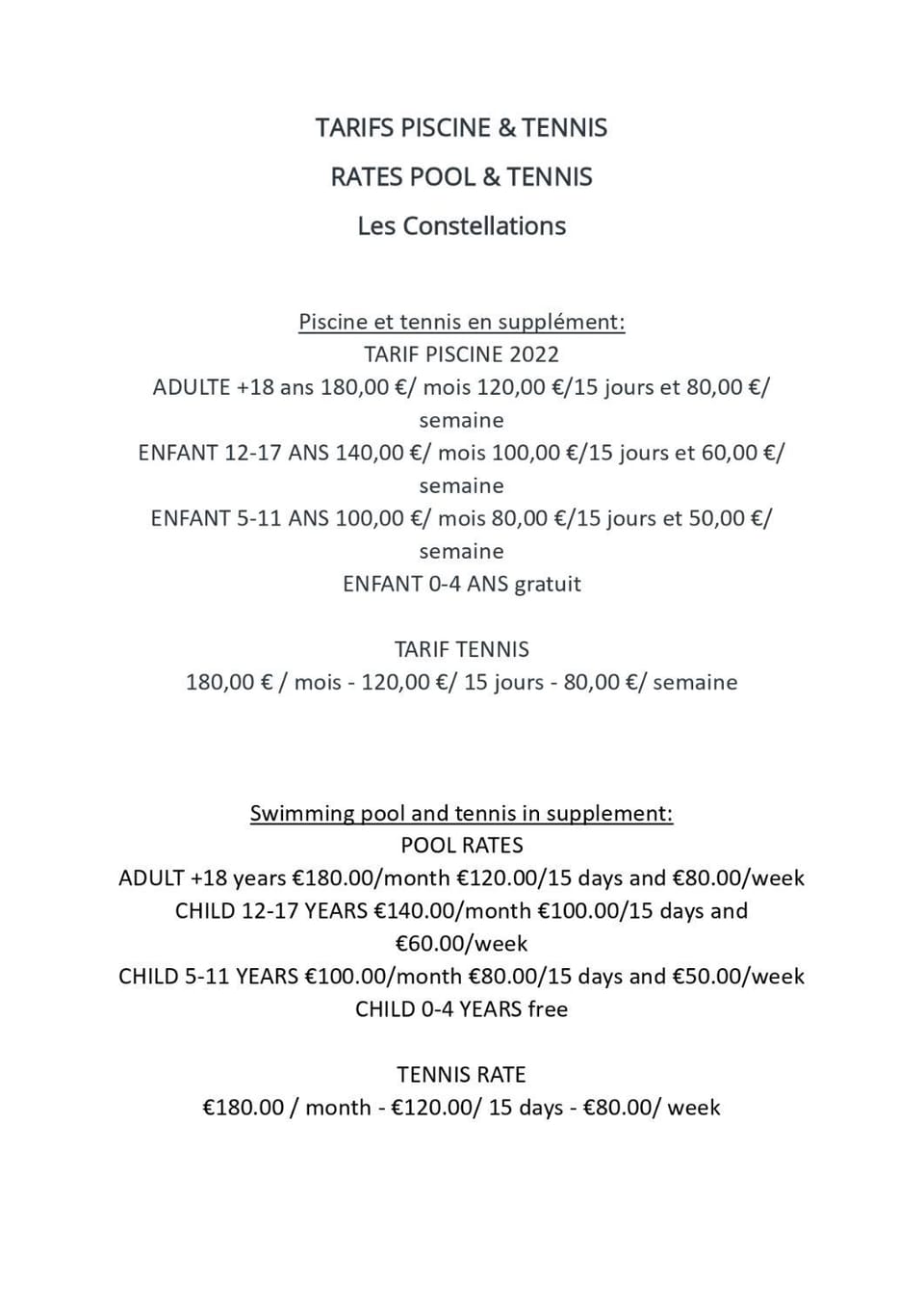 Tennis court, Swimming pool, Swimming pool