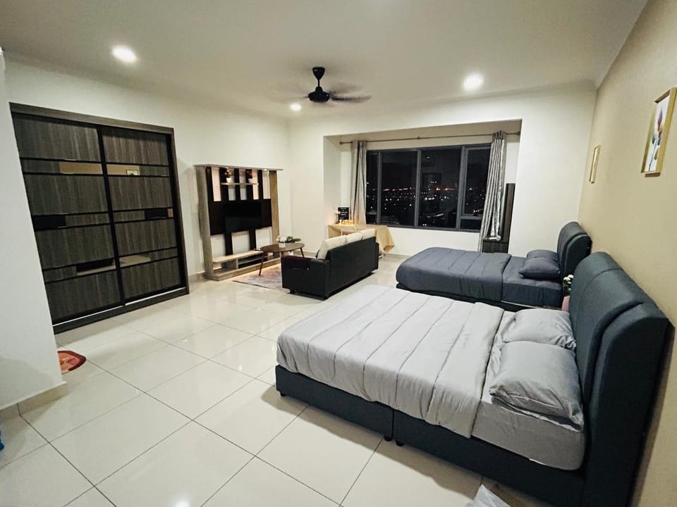 Bed, Living room, Seating area, wardrobe