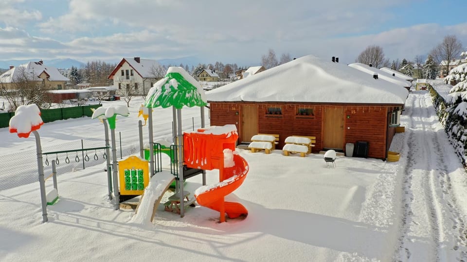 Winter, Children play ground