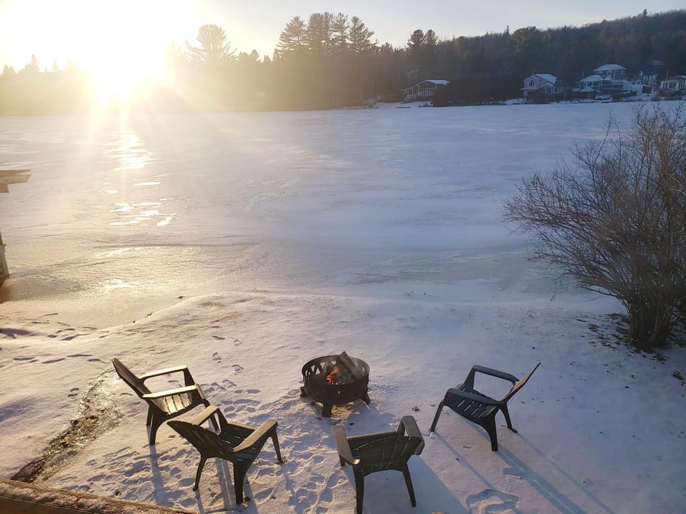 Natural landscape, Winter, Lake view