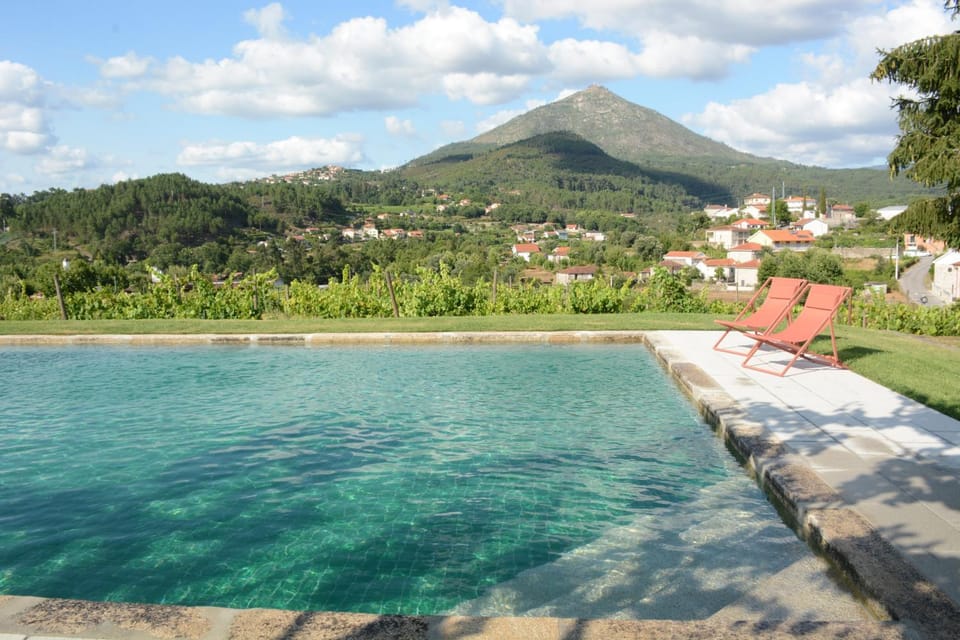 Natural landscape, Mountain view, Pool view, Swimming pool