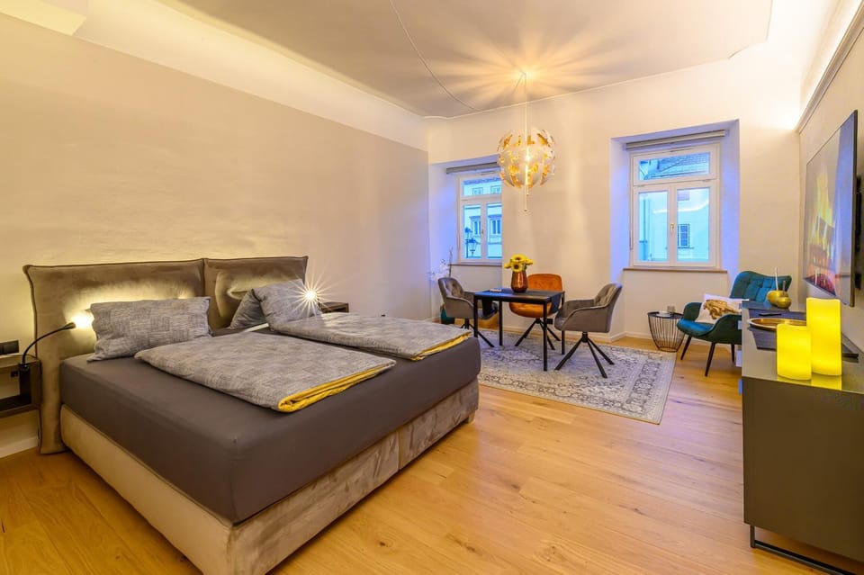 Property building, Living room, Bedroom