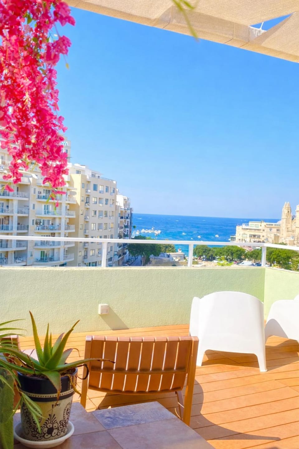 Day, Sea view, sunbed