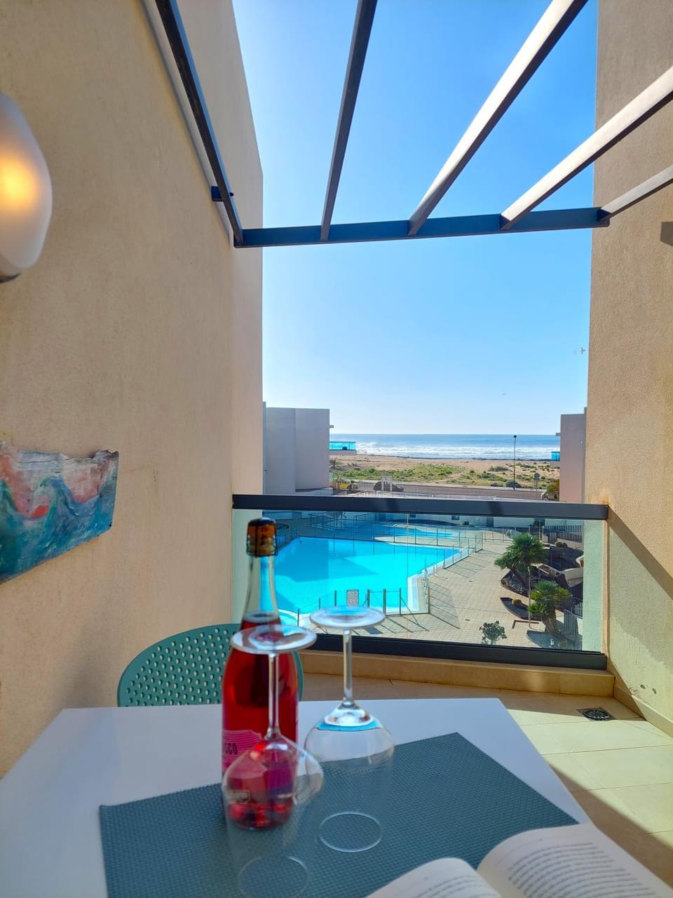 Natural landscape, View (from property/room), Balcony/Terrace, Pool view, Sea view