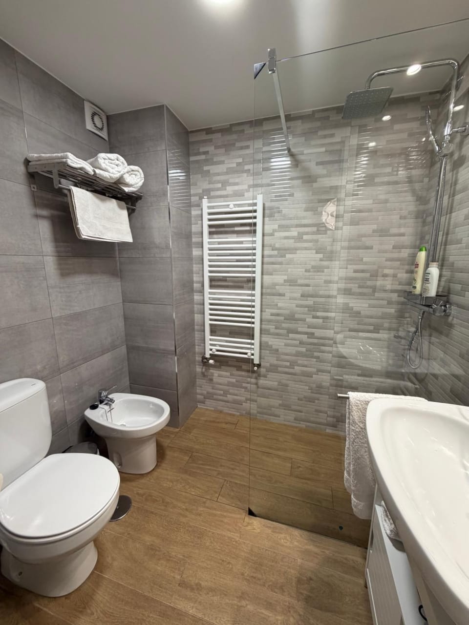 Shower, Toilet, Bathroom, bidet, towels