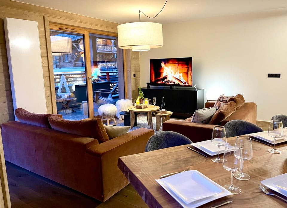 Appartement de standing plein centre station, 50m des pistes Apartment in Les Gets