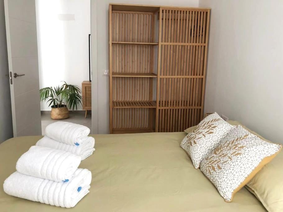 Bed, Photo of the whole room, Bedroom, towels, wardrobe