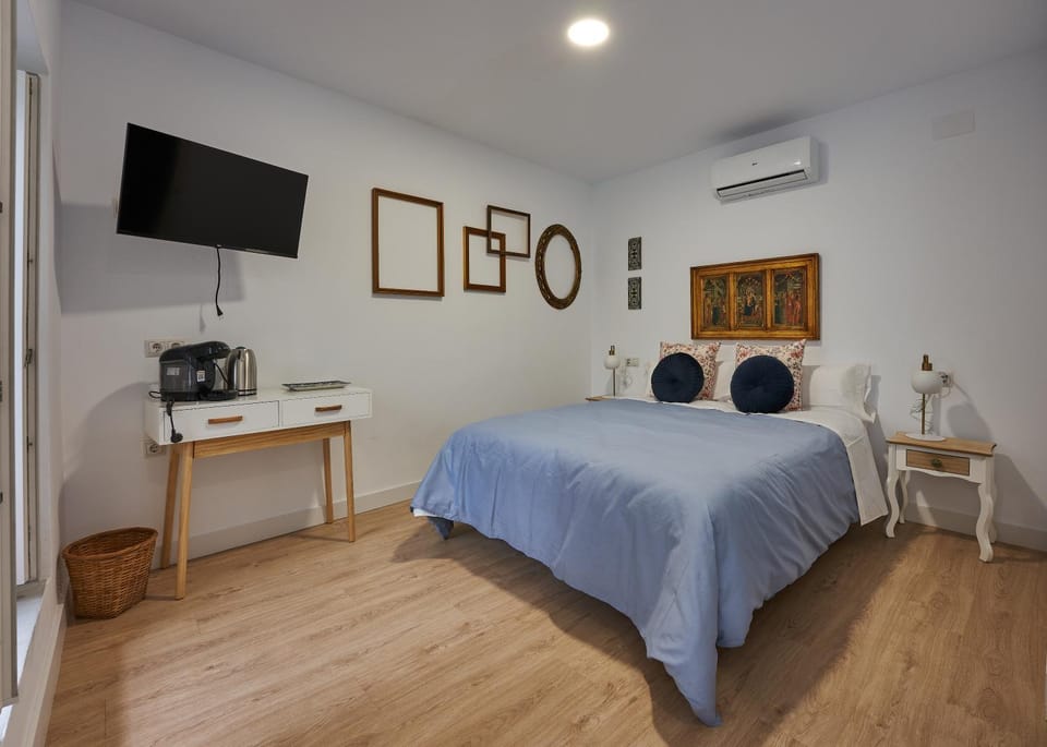 Bed, TV and multimedia, Photo of the whole room, air conditioner