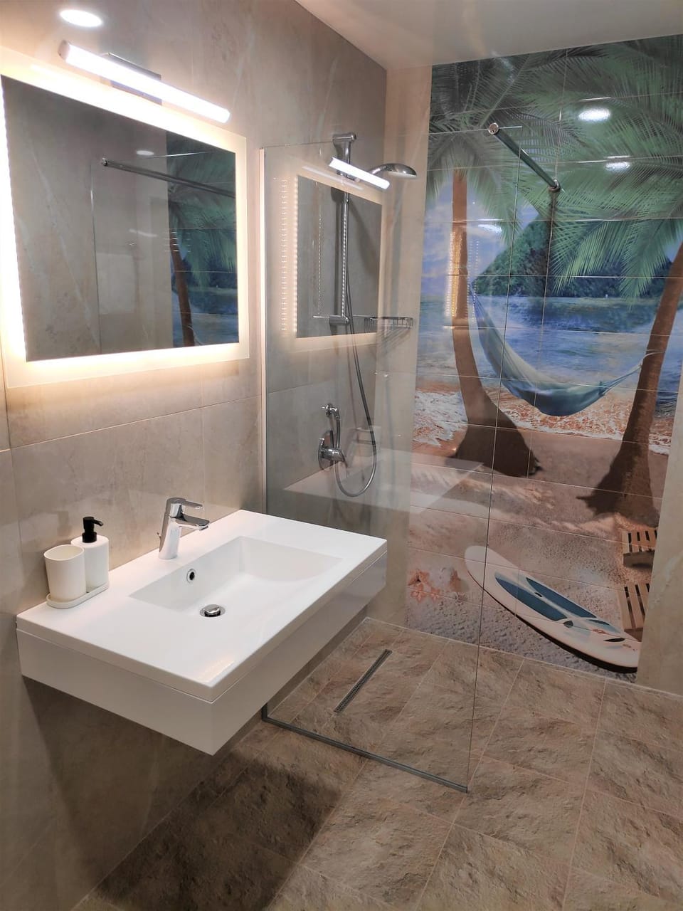 Shower, Bathroom, towels