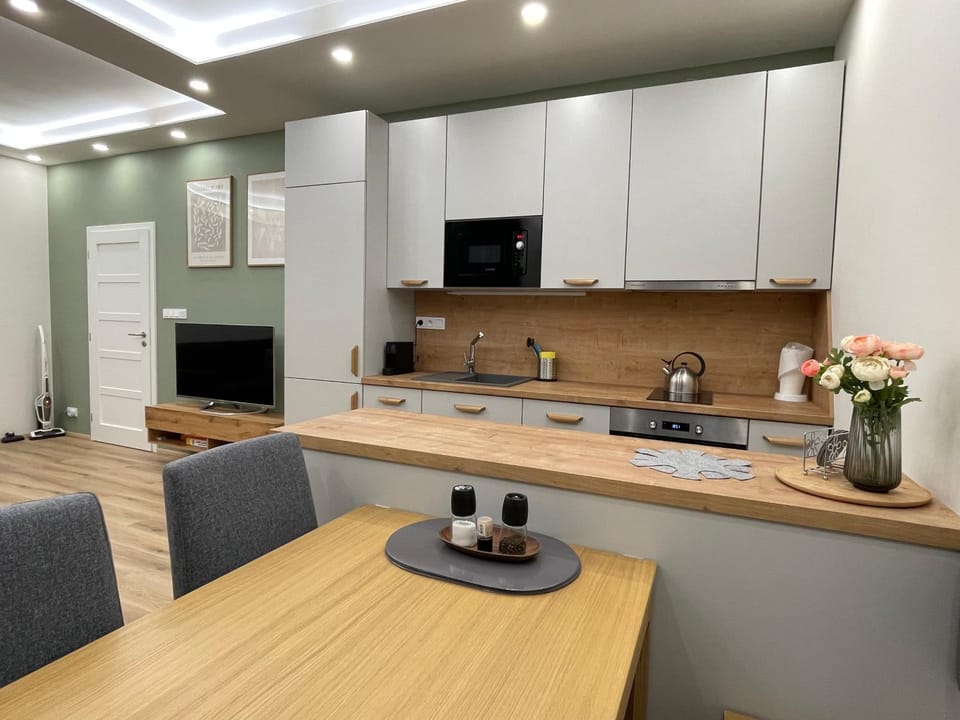 TV and multimedia, Kitchen or kitchenette, Dining area, minibar, oven, pet friendly, stove
