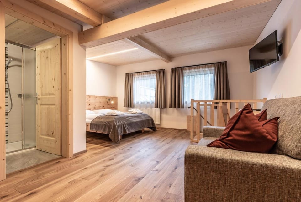 Property building, Living room, Bedroom