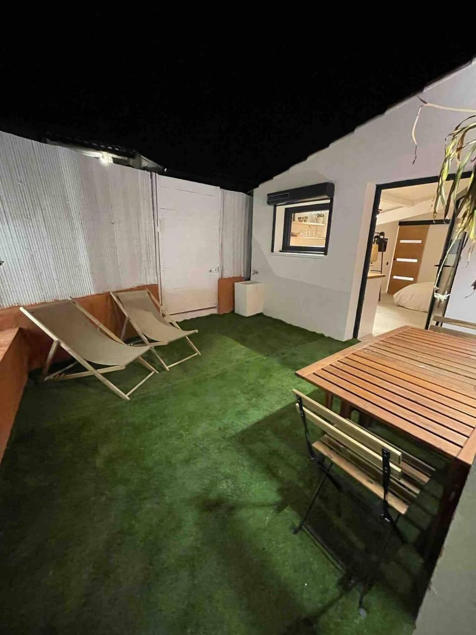 Patio, Night, Seating area, Dining area, sunbed