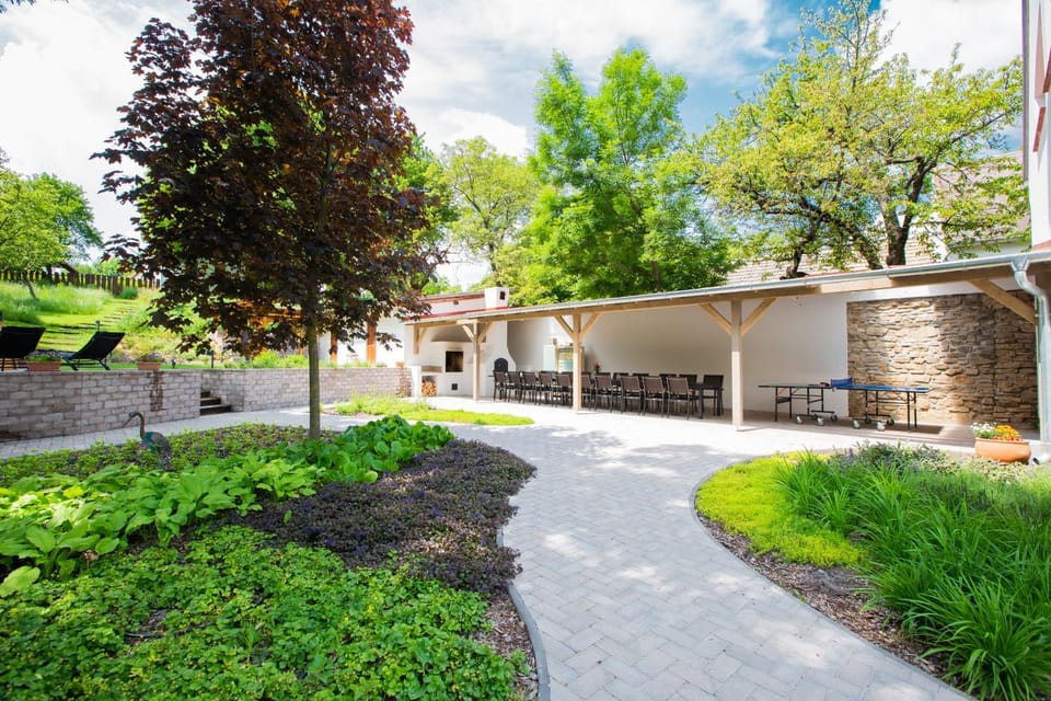 Property building, Natural landscape, Garden, Garden view