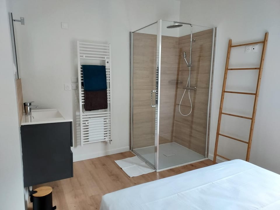 Shower, Bathroom, Photo of the whole room, Bedroom