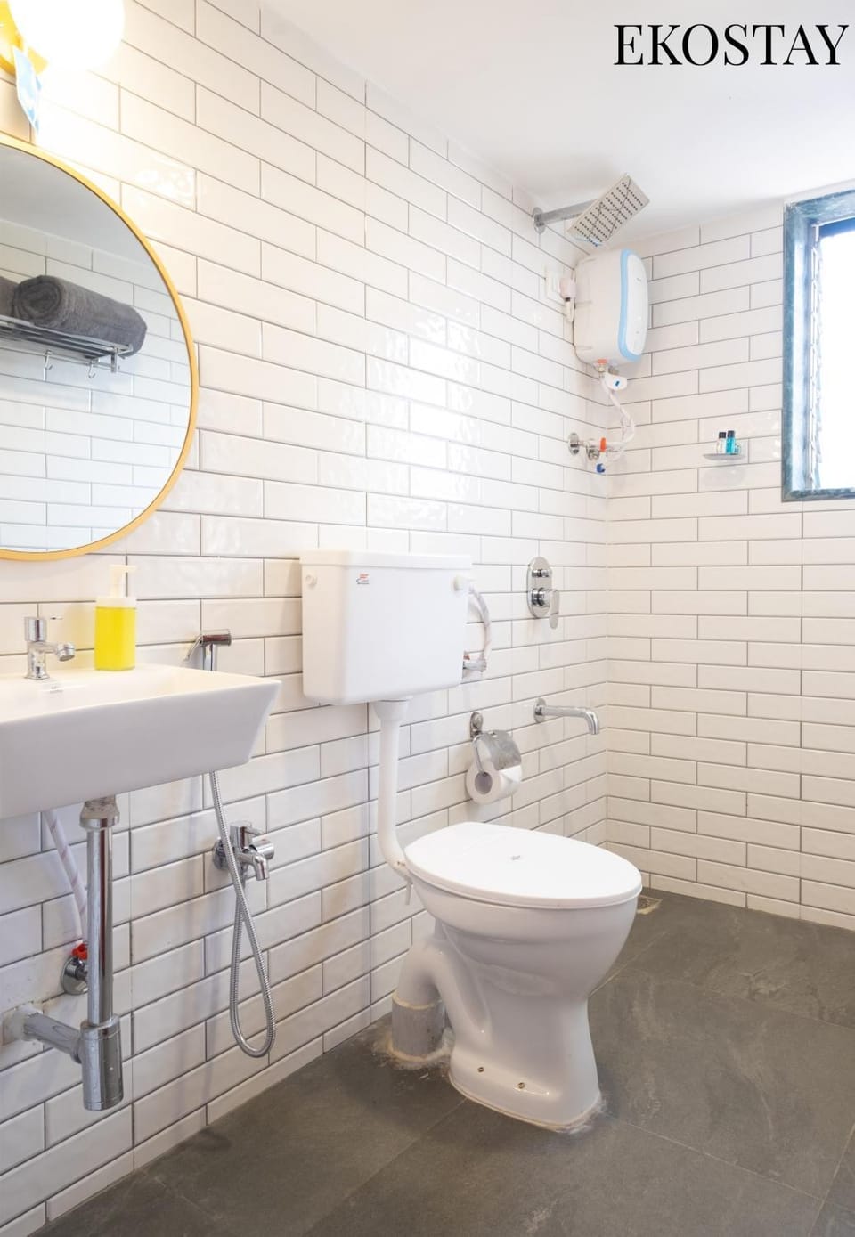 Shower, Toilet, Bathroom, Text overlay, bidet