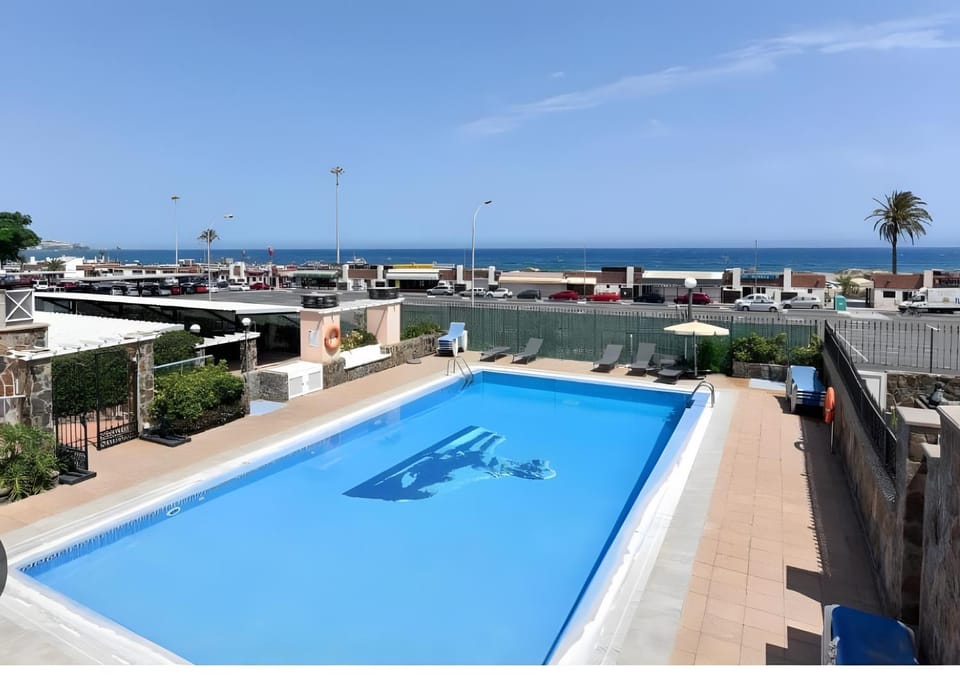 Property building, Living room, Swimming pool