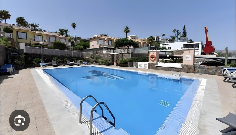 Property building, Living room, Swimming pool