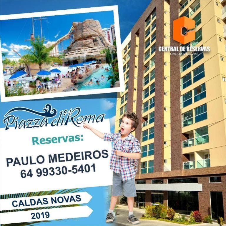 Piazza Caldas com CAFÉ e Acesso gratuito Acqua Park Splash Diroma Apartment in State of Goiás