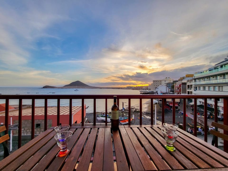 Natural landscape, Balcony/Terrace, Sea view, Sunset