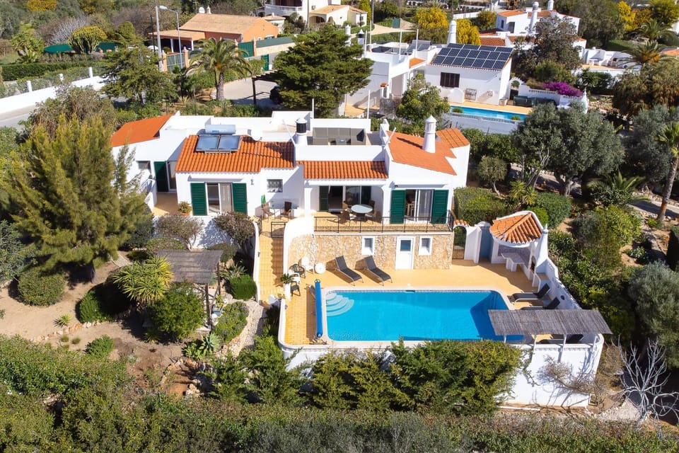 Property building, Day, Natural landscape, Bird's eye view, Pool view, Swimming pool, sunbed