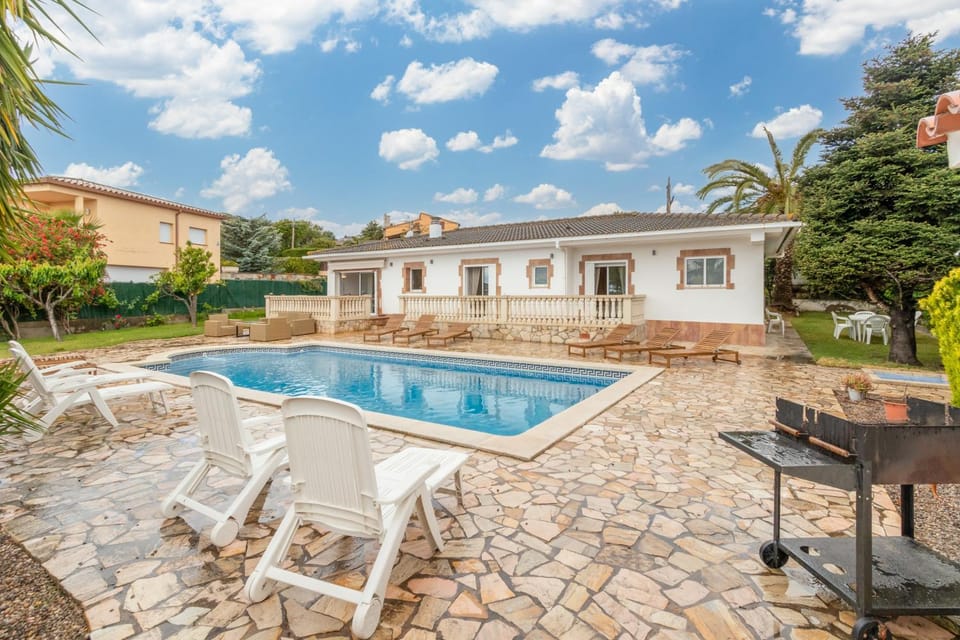 Property building, Living room, Swimming pool