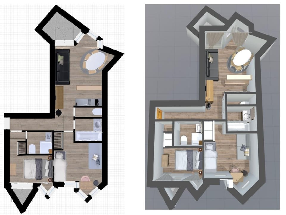 Charmant appartement aux pieds des pistes - 3 pièces pour 6 personnes Apartment in Val dIsere