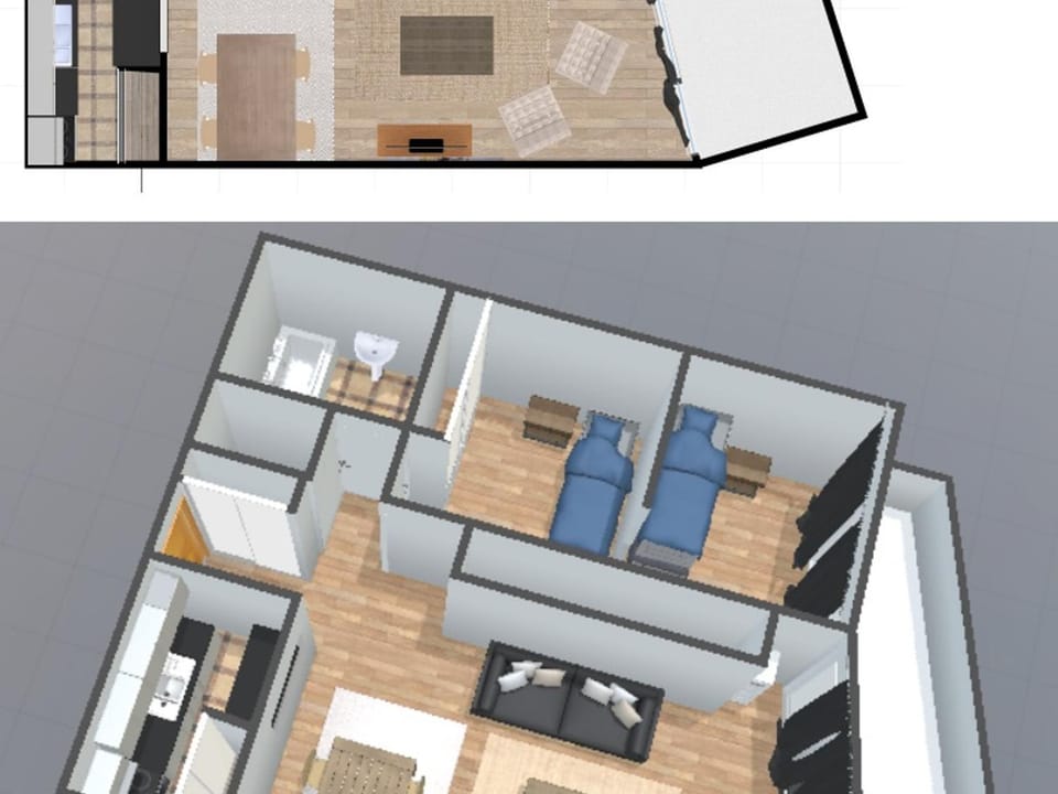 Appartement confortable au sud avec balcon et lave-linge Apartment in Val dIsere