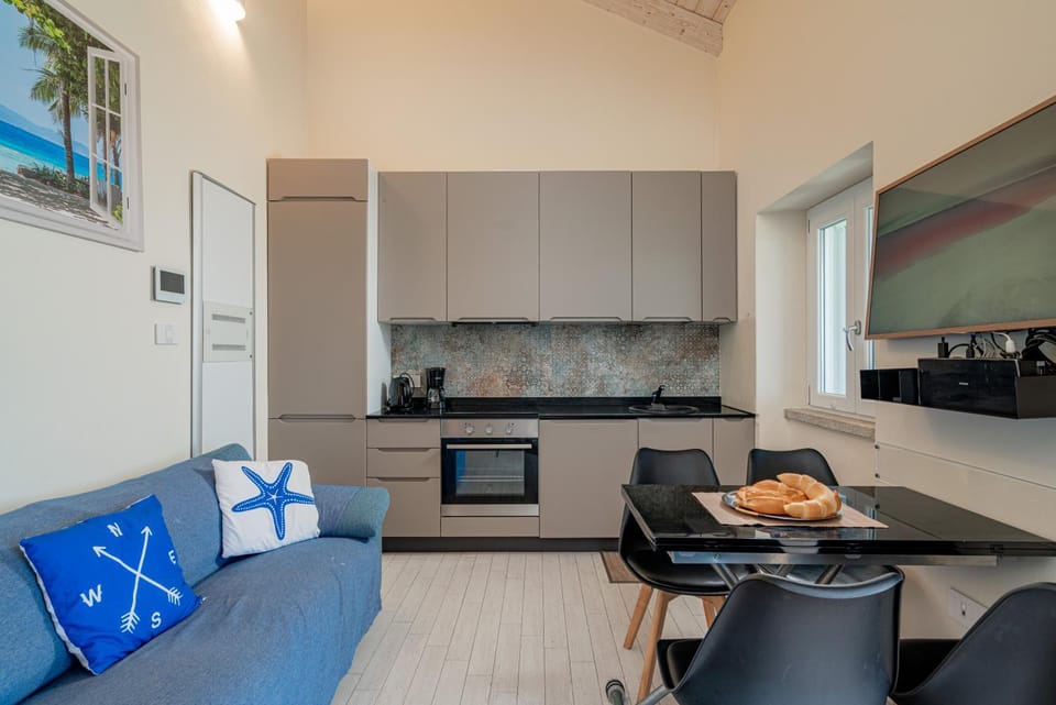 Kitchen or kitchenette, Living room, Dining area, oven, stove, wardrobe, air conditioner