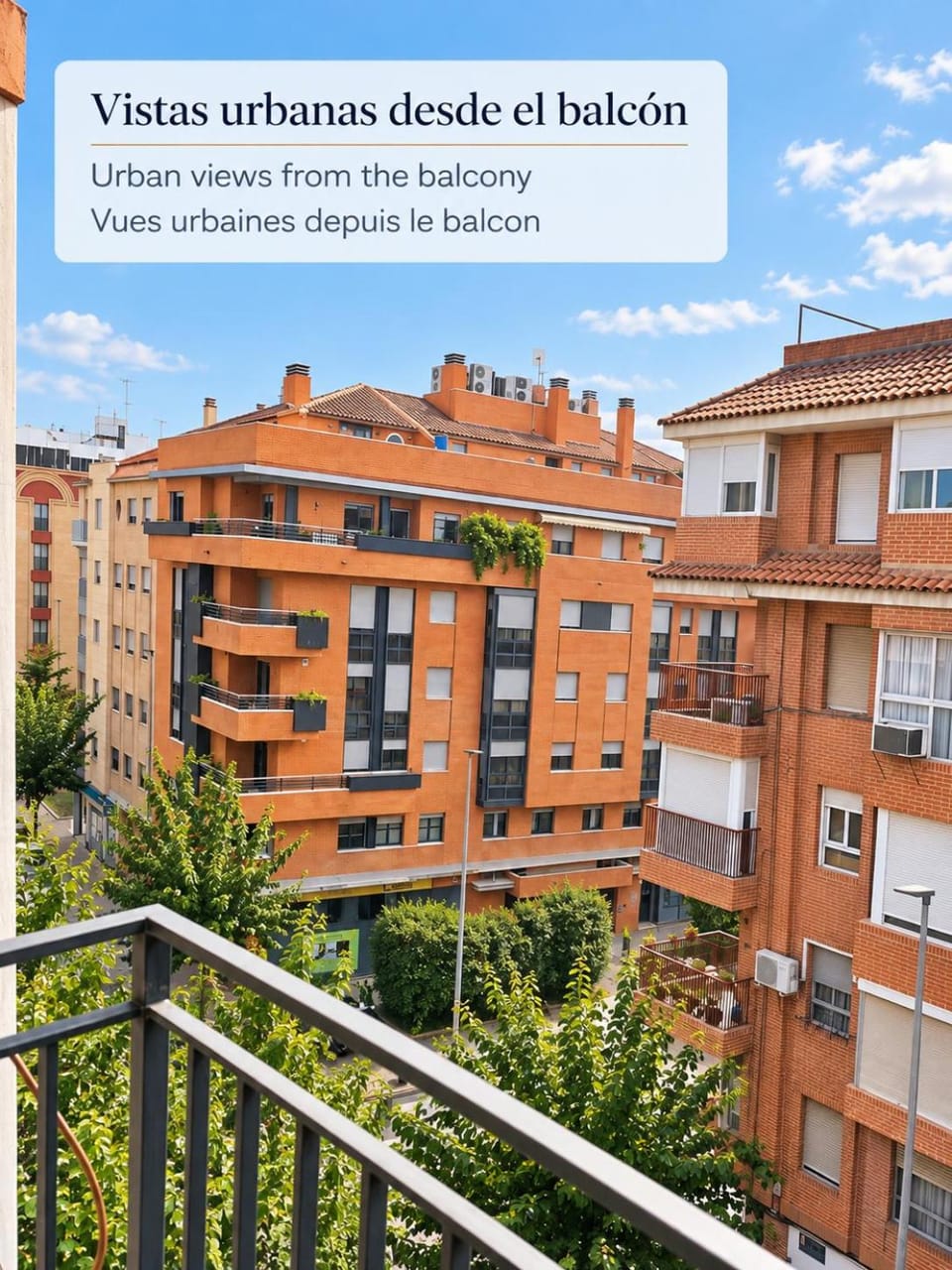 Day, View (from property/room), Balcony/Terrace, Text overlay, City view