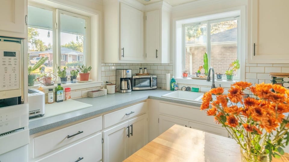 Kitchen or kitchenette, minibar, toaster