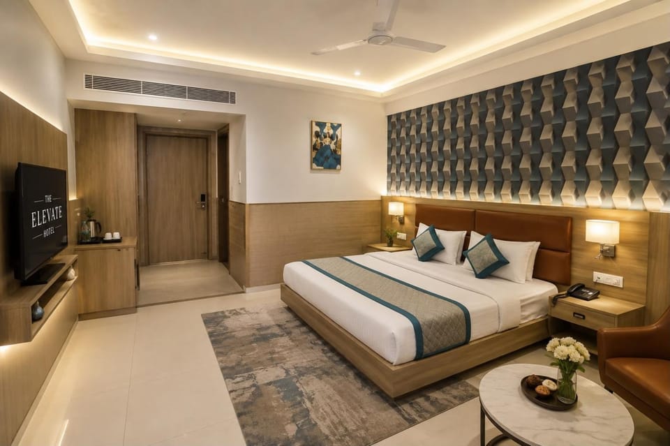 Bed, Bedroom, air conditioner