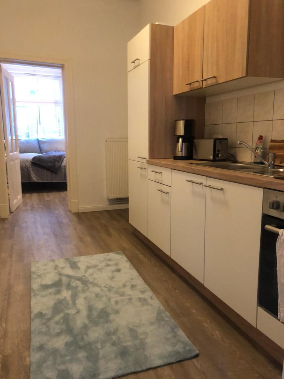 Bed, Kitchen or kitchenette, Photo of the whole room, Bedroom, pet friendly