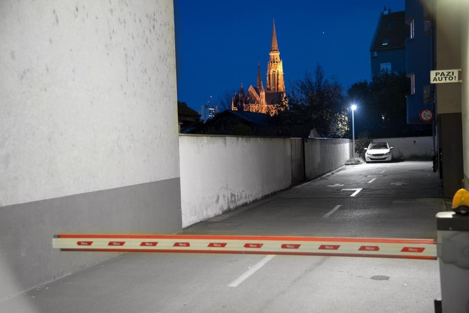 Night, Neighbourhood, Street view, Parking