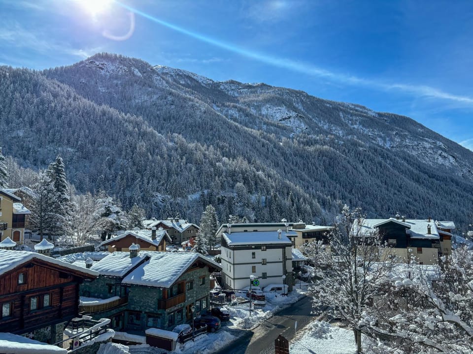 Natural landscape, Winter, Mountain view