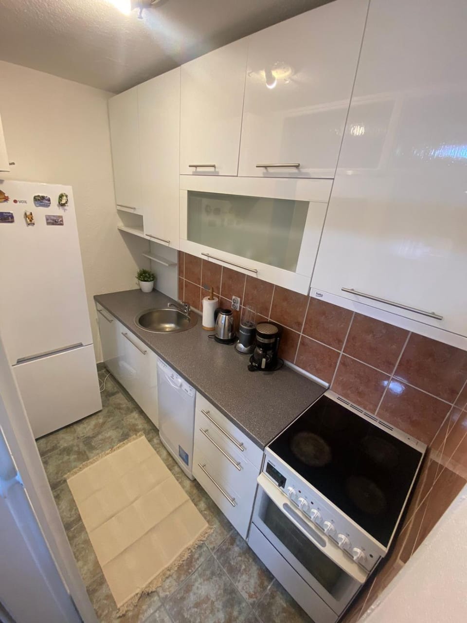Coffee/tea facilities, Kitchen or kitchenette, dishwasher, stove