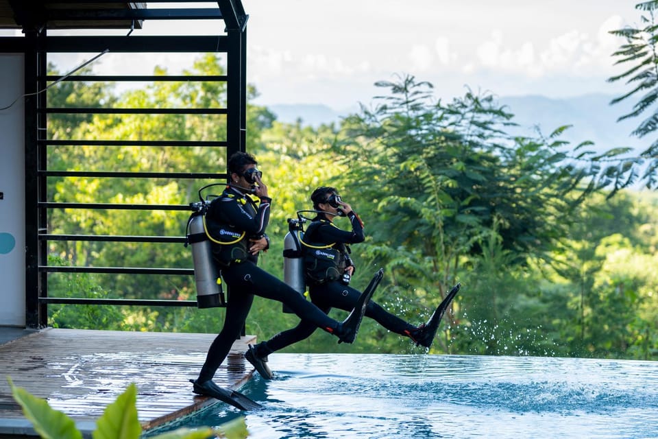 Day, People, Natural landscape, Diving, Mountain view, Pool view, Swimming pool, group of guests