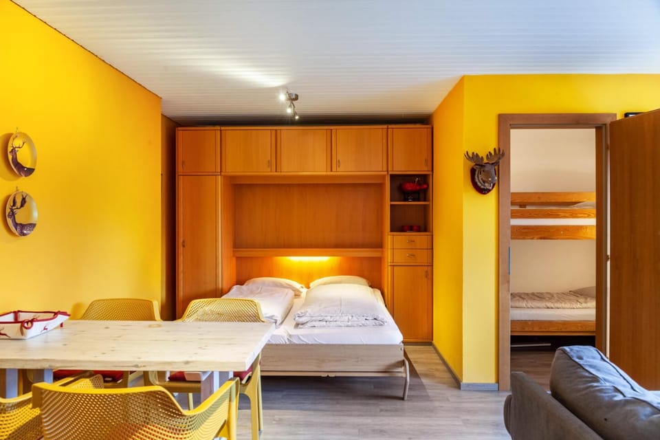 Property building, Living room, Bedroom