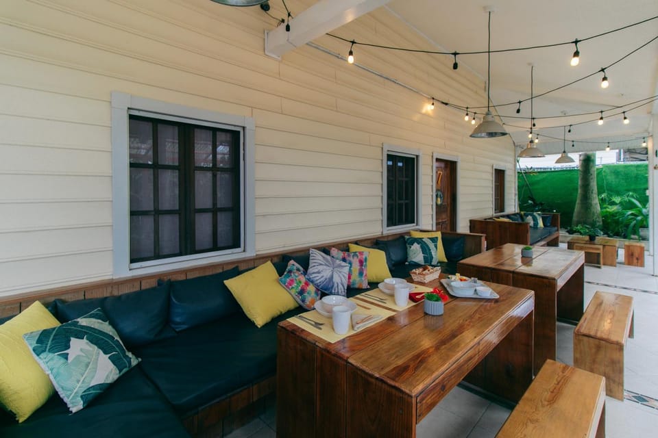 Patio, Living room, Dining area
