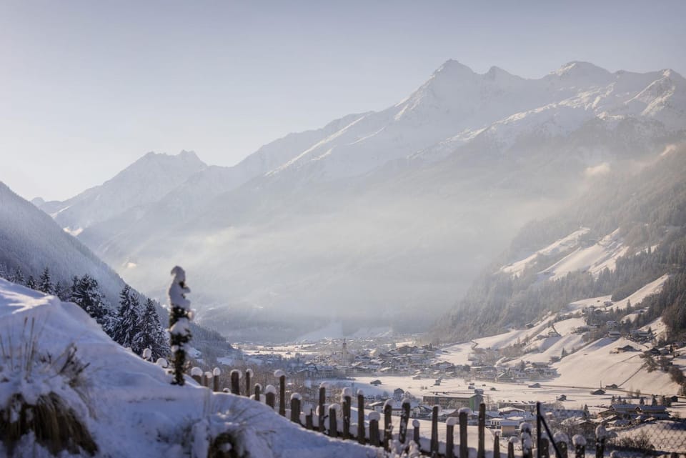 Natural landscape, Winter, Mountain view
