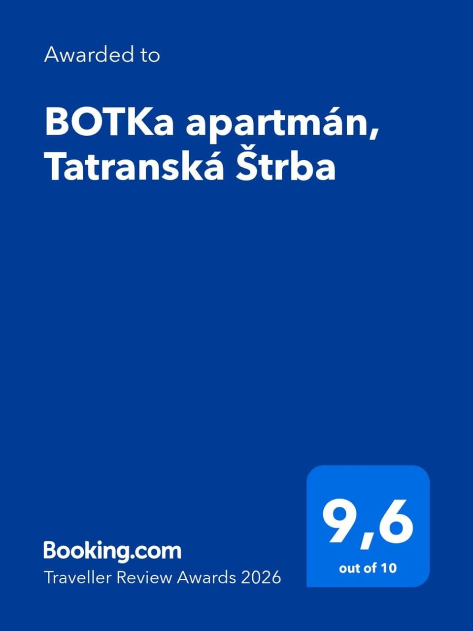 BOTKa apartmán, Tatranská Štrba Apartment in Slovakia