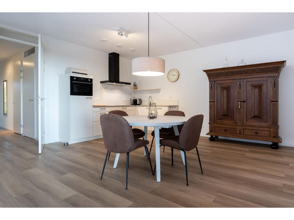 Kitchen or kitchenette, Living room, Dining area
