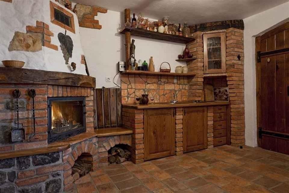 Living room, fireplace