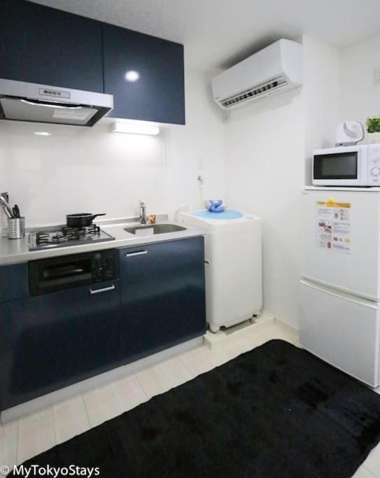 Kitchen or kitchenette, minibar, stove, air conditioner