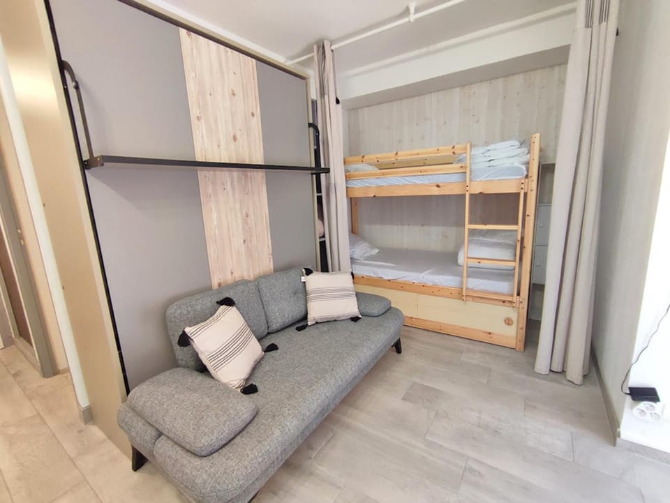 Bed, Living room, Seating area, bunk bed